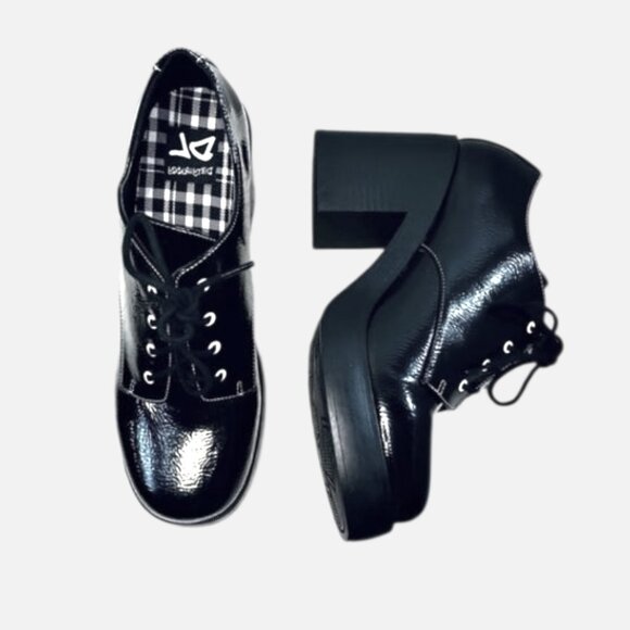 DIRTY LAUNDRY Glossy Derby Oxfords Academia Shoes - Picture 10 of 12